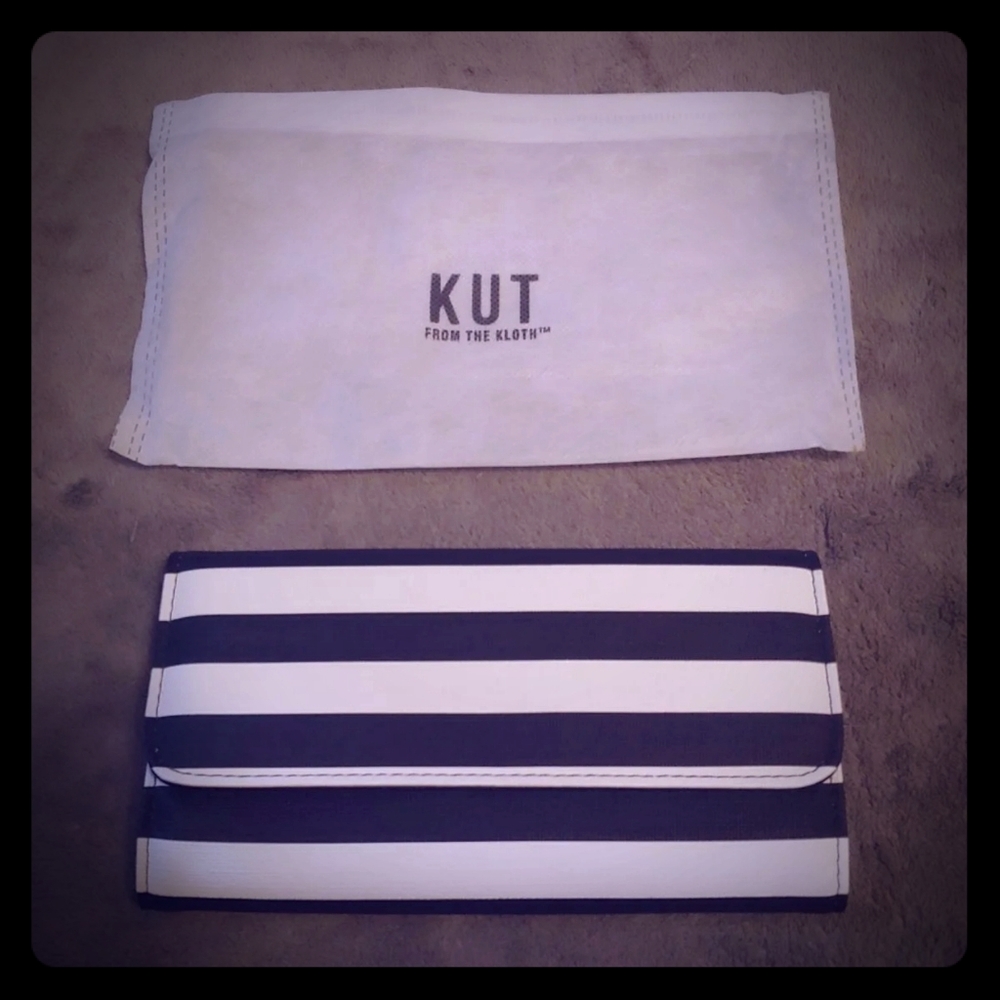 KUT From the Kloth Striped Wallet NWOT